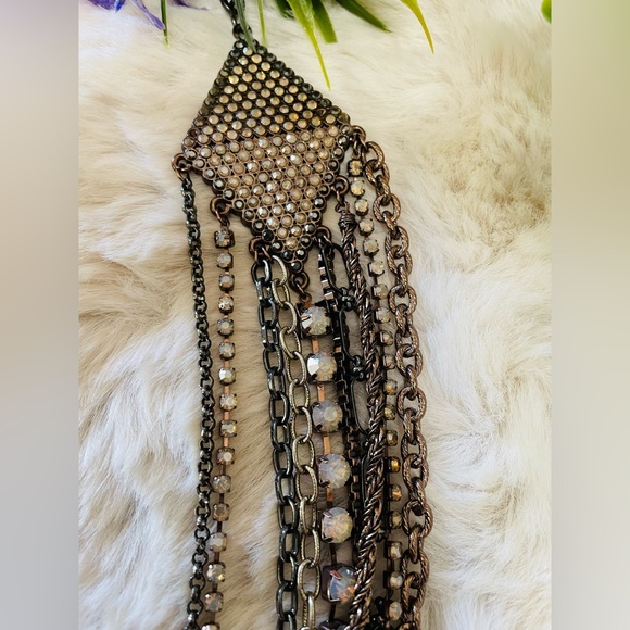 Chico’s Multiple strand Rhinestoned Belt or Necklace - Picture 3 of 9